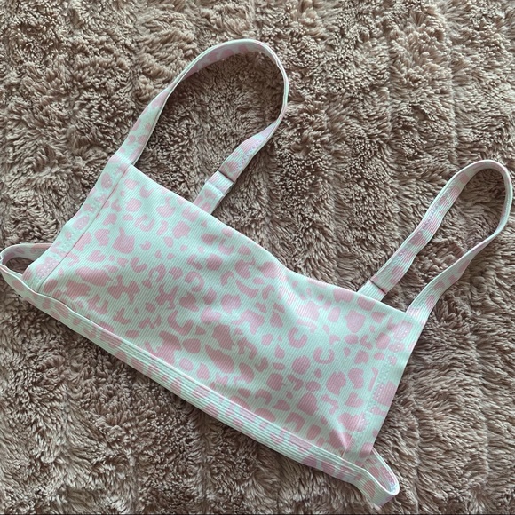 Pink Cow Print Bikini Set - Picture 2 of 6